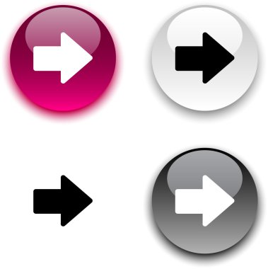 Arrow button. clipart