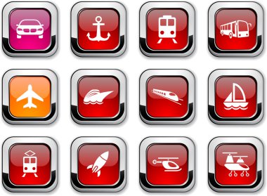 Transport icons. clipart