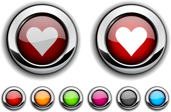 Любов кнопки . — стоковий вектор