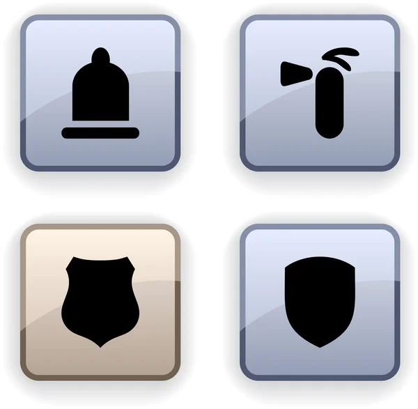 Safety dim icons. — Stock Vector