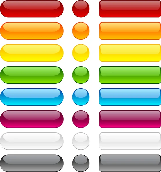 Bubble blank buttons. — Stock Vector