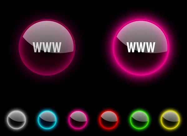 Www bouton . — Image vectorielle