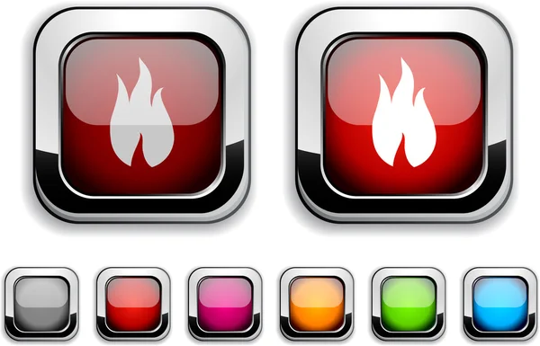 Fire button. — Stock Vector