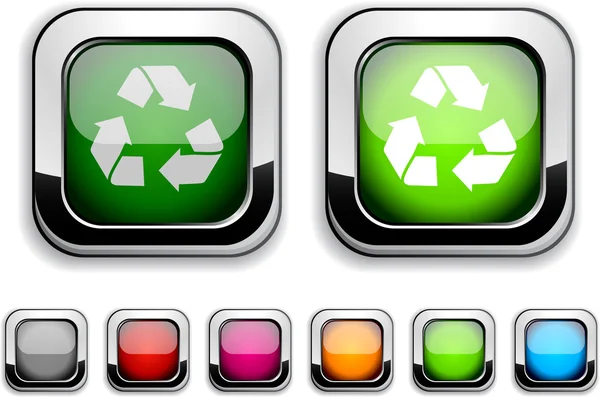 Κουμπί ανακύκλωσης. — Διανυσματικό Αρχείο