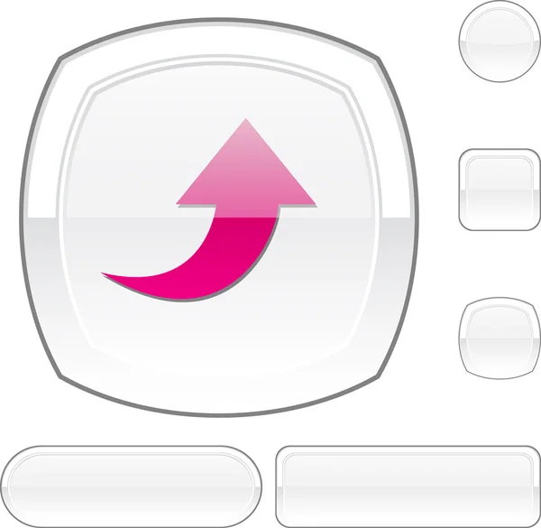 Télécharger bouton blanc . — Image vectorielle