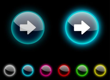 Arrow button. clipart