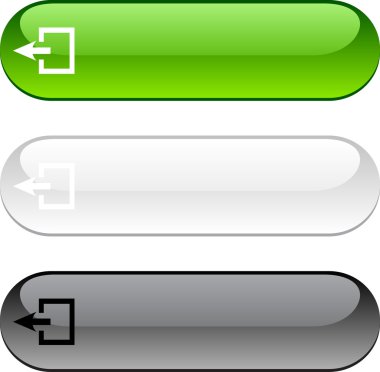 Exit button. clipart