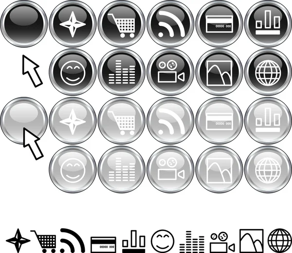 Set of icons. — Stock Vector