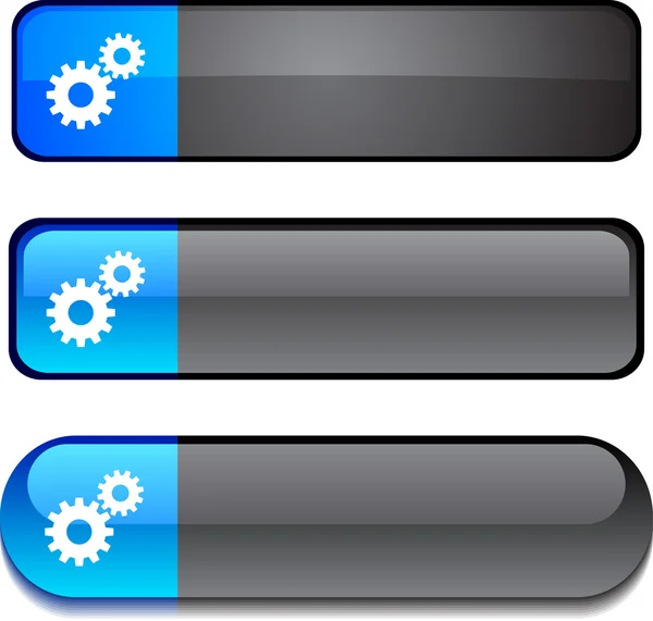 Configuración conjunto de botones . — Vector de stock