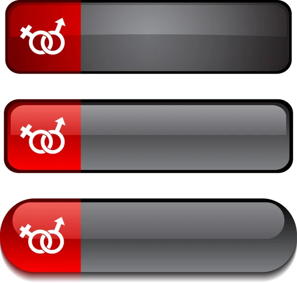 Σύνολο κουμπί σεξ. — Διανυσματικό Αρχείο
