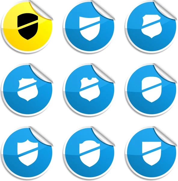 Stickers Bouclier . — Image vectorielle