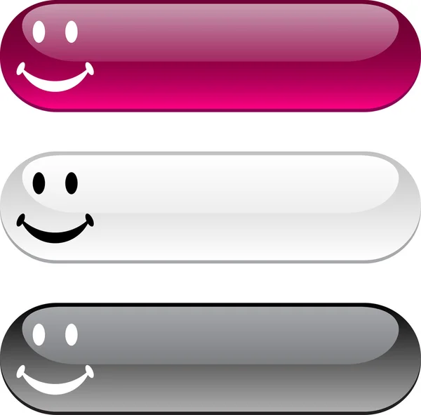 Smiley button. — Stock Vector