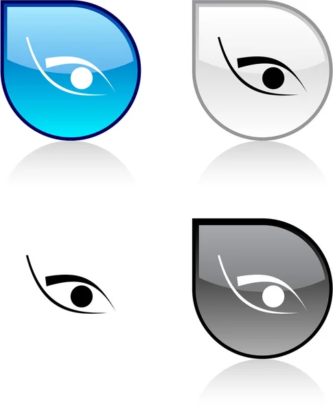 Eye button. — Stock Vector