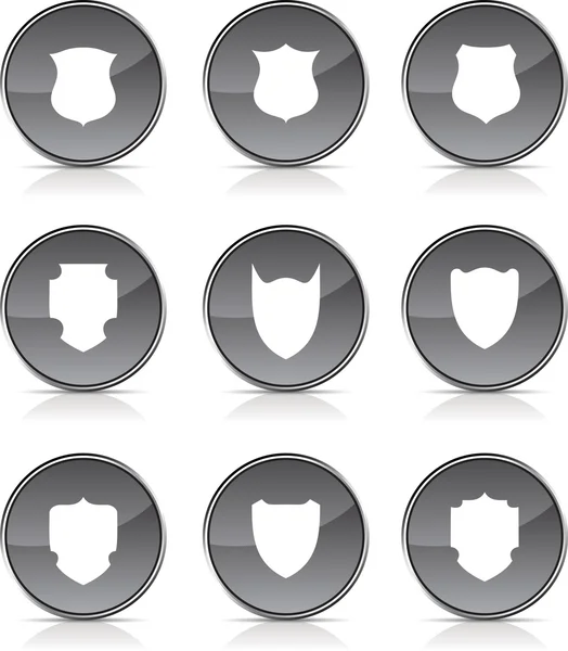 Shield icons. — Stock Vector
