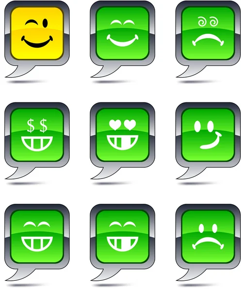 Smiley balloon icons. — Stock Vector