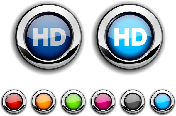 Κουμπί HD. — Διανυσματικό Αρχείο