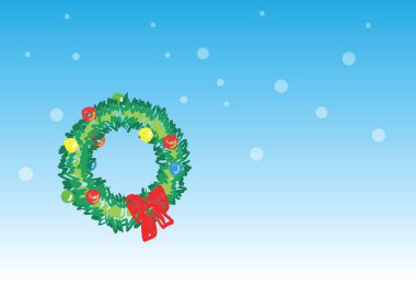 Christmas wreath - 5 of 6 christmas cards clipart