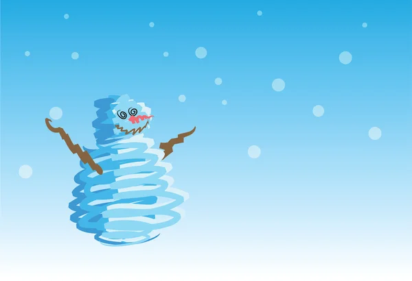 雪だるま - 6 枚のカード クリスマス 2 — ストックベクタ