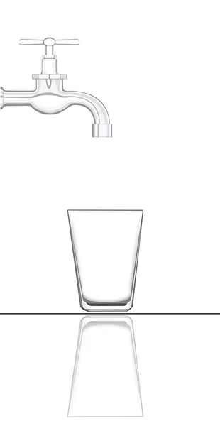 Musluk suyu — Stok Vektör
