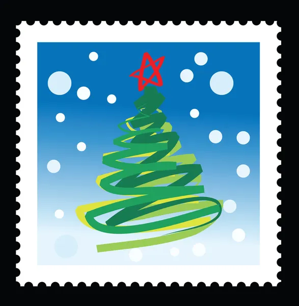 Christmas stamps — Stockvector