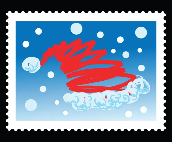 クリスマス切手 — ストックベクタ