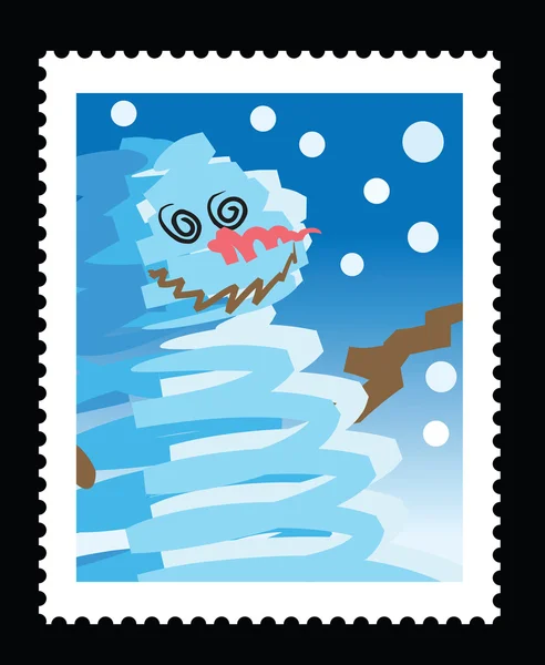 Christmas stamps — Stock Vector