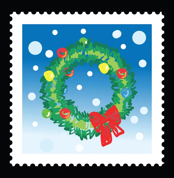stock vector Christmas stamp