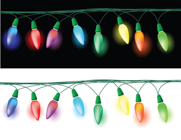 Vánoční osvětlení dekorace — Stockový vektor