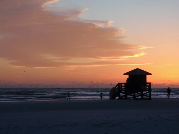 Siesta Keys playa puesta de sol — Foto de Stock