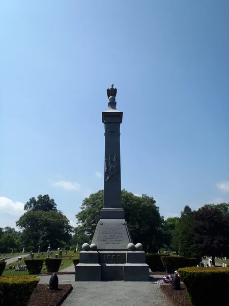 Civil War Memorial Nel Cimitero Boston Onora Coloro Che Hanno — Foto Stock