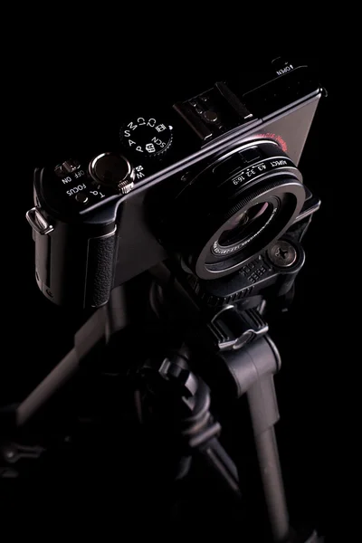 Stock image Black digital camera