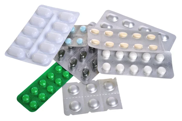 A buborékfólia tablettát — Stock Fotó