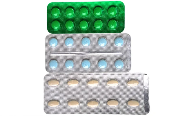 Pills in a blister — Stock Photo, Image