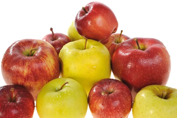 stock image Yellow and red apple