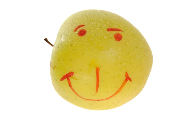 Jablka s úsměvem — Stock fotografie