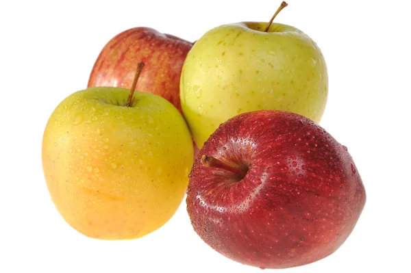 Yellow and red apple Stock Picture