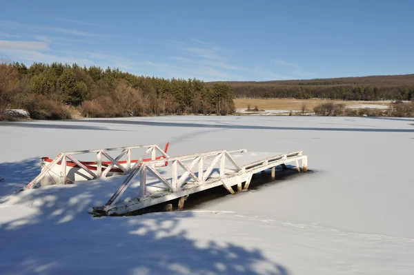 Kışın Köprüsü — Stok fotoğraf