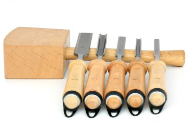 Hammer ang five chisels clipart