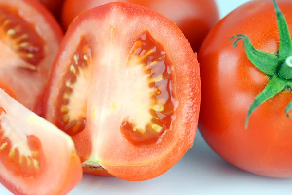 Fresh Ripe Juicy Tomato Slice — Stock Photo, Image