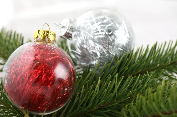 Bolhas de decoração de Natal — Fotografia de Stock