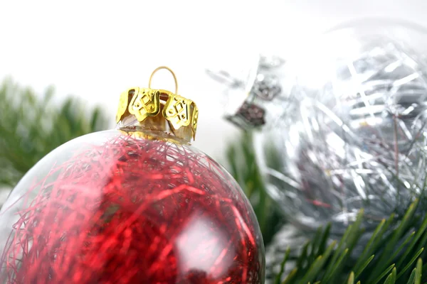 Bolhas de decoração de Natal — Fotografia de Stock