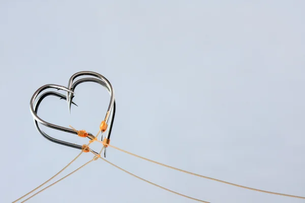 Heart Shape hooks — Stock Photo, Image