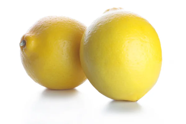 Лимони Ізольовані Білому Фоні — стокове фото