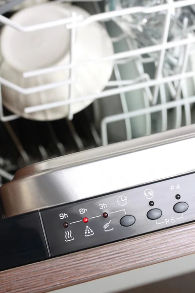 Панель управления посудомоечной машиной — стоковое фото