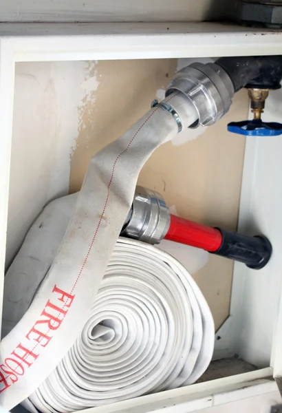 Feuerwehrausrüstung Feuerwehrschlauch Flexibler Schlauch — Stockfoto