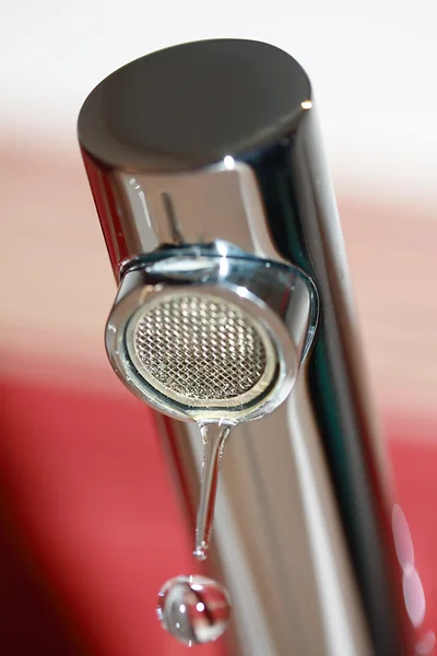 Faucet Drop of Water — Stock Photo, Image