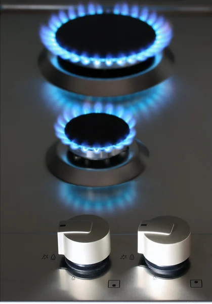 天然ガスの台所用品 — ストック写真