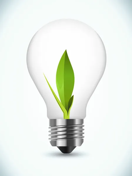 Bulb ecology concept — Stock Vector