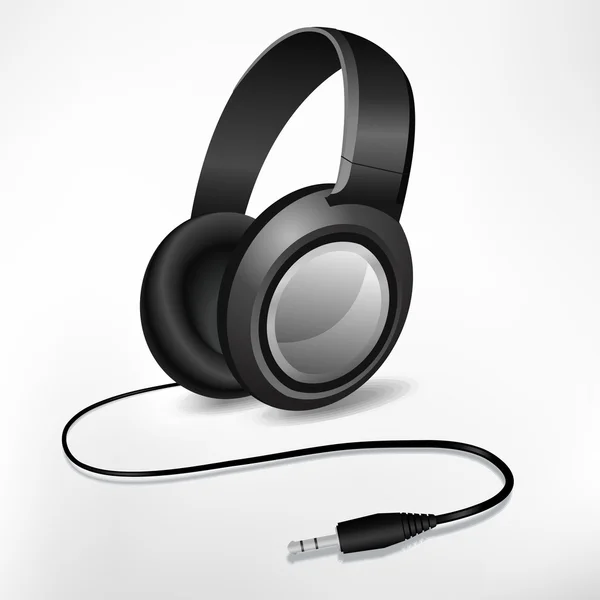 Εικονογράφηση Ακουστικά Που Απομονώνονται Λευκό — Διανυσματικό Αρχείο
