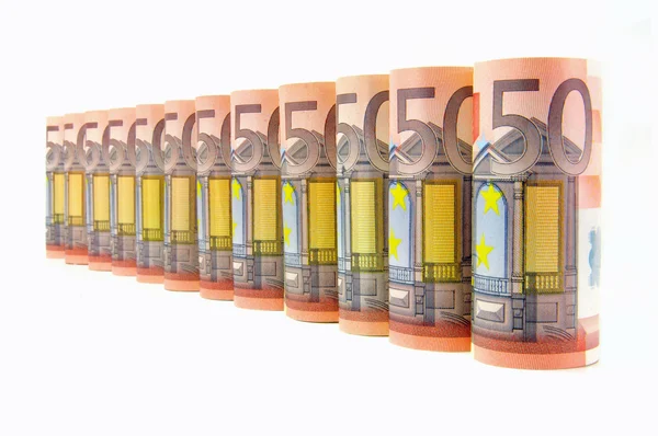 50 eurobankjegy — Stock Fotó
